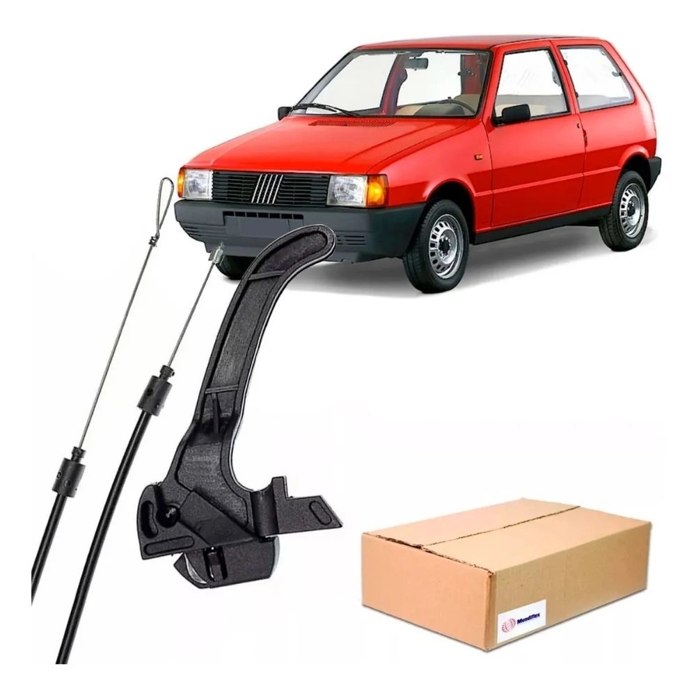 Cabo de Abertura do Capô Muntiflex para Fiat Uno (Todos os Anos) com Alavanca