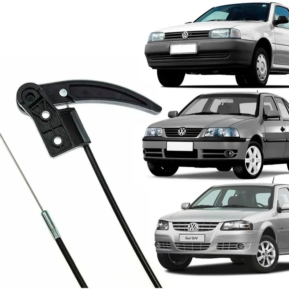 Cabo de Abertura do Capô Muntiflex para VW Gol (Todos os Anos) com Alavanca