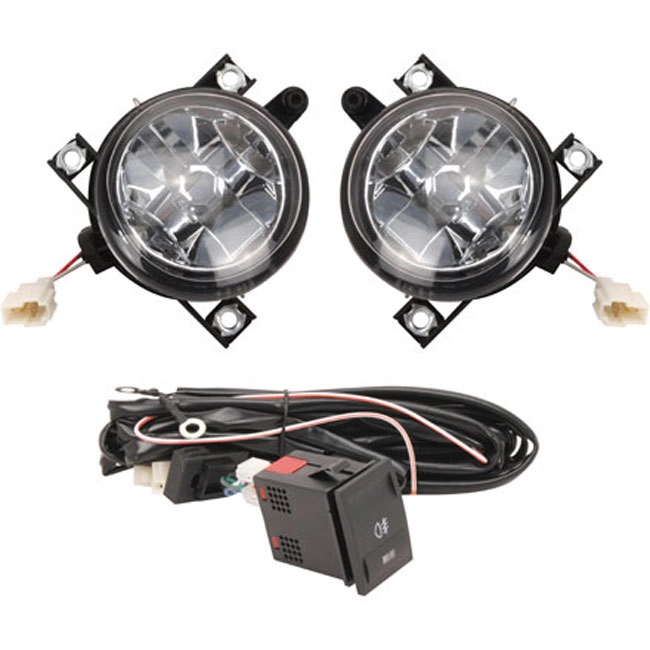 KIT FAROL DE MILHA AUXILIAR VW GOL VOYAGE G8 SAVEIRO G7 COMPLETO BOTÃO REDONDO PADRÃO ORIGINAL