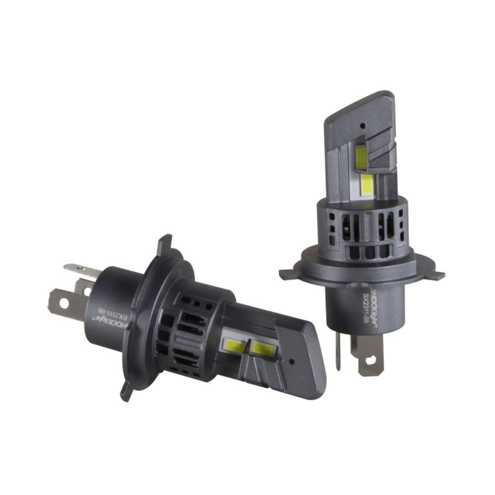 Kit Lâmpada Super LED Nano S14X H4/H19 Shocklight Para Branca - Linha S14 NANO