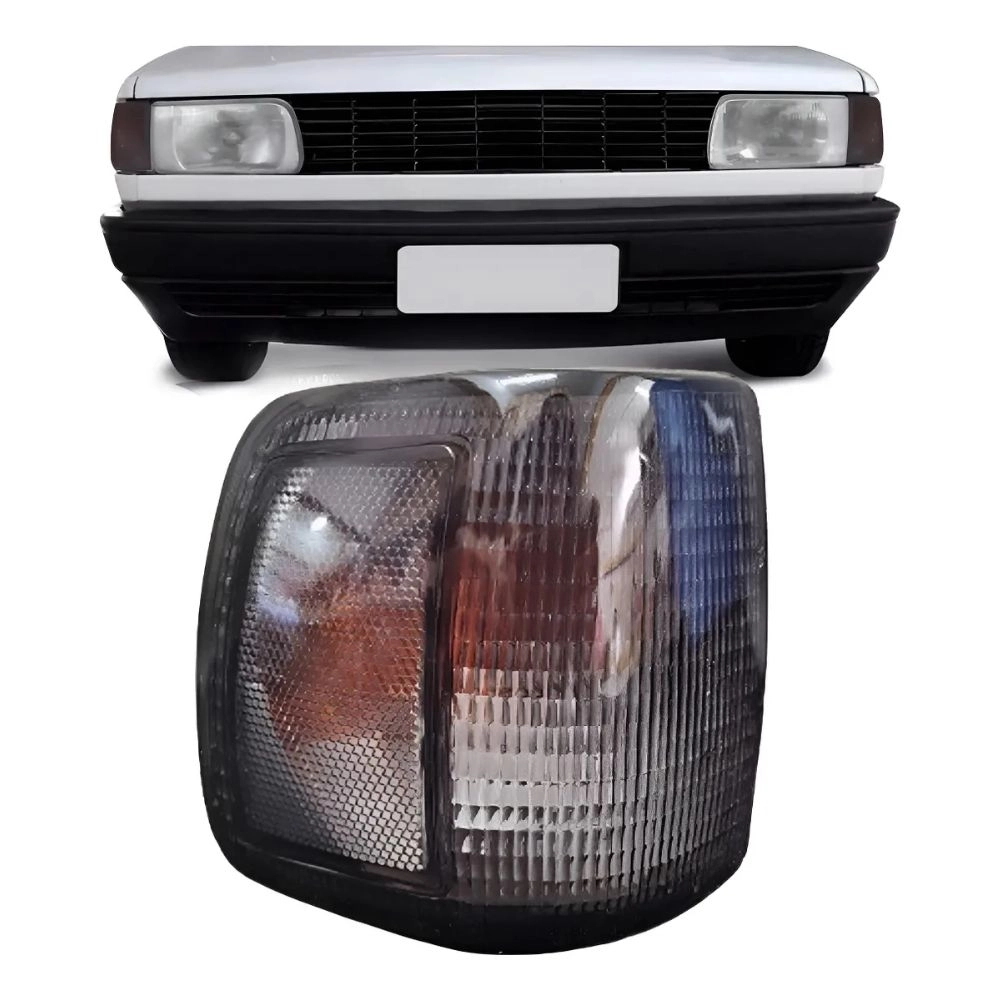 Lanterna Dianteira Pisca Mikron para VW Gol G1 1991 a 1994 Fumê Lado Direito