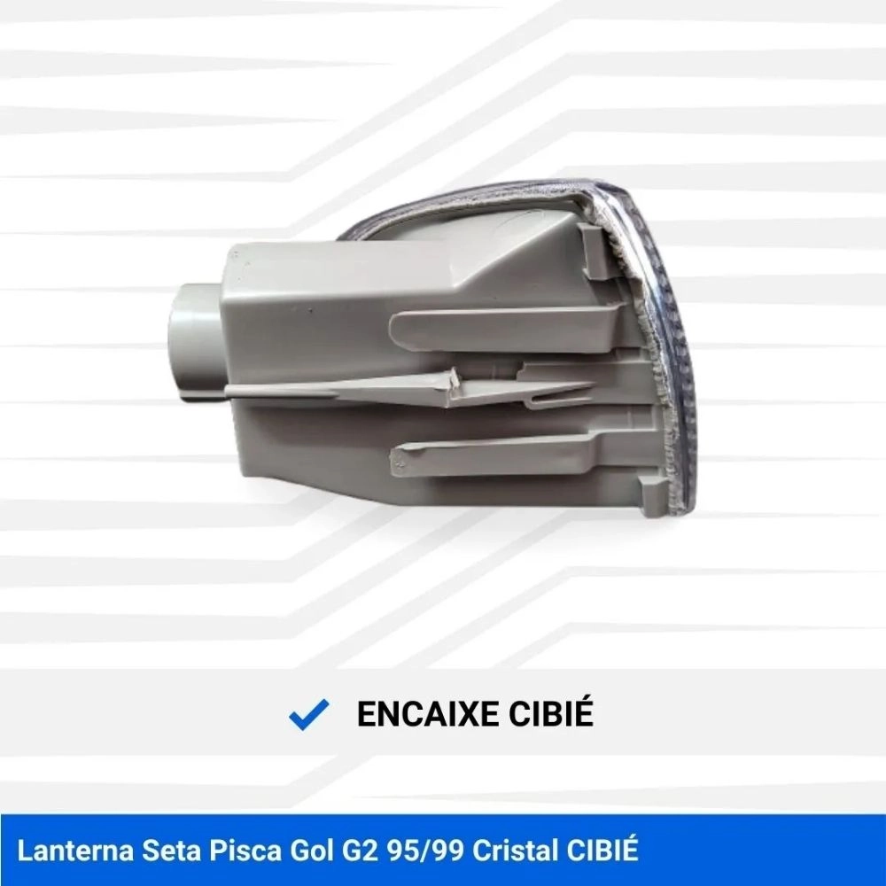Lanterna Dianteira Pisca Mikron para VW Gol G2 1995 a 2002 Cristal Lado Direito (Modelo Cibié)