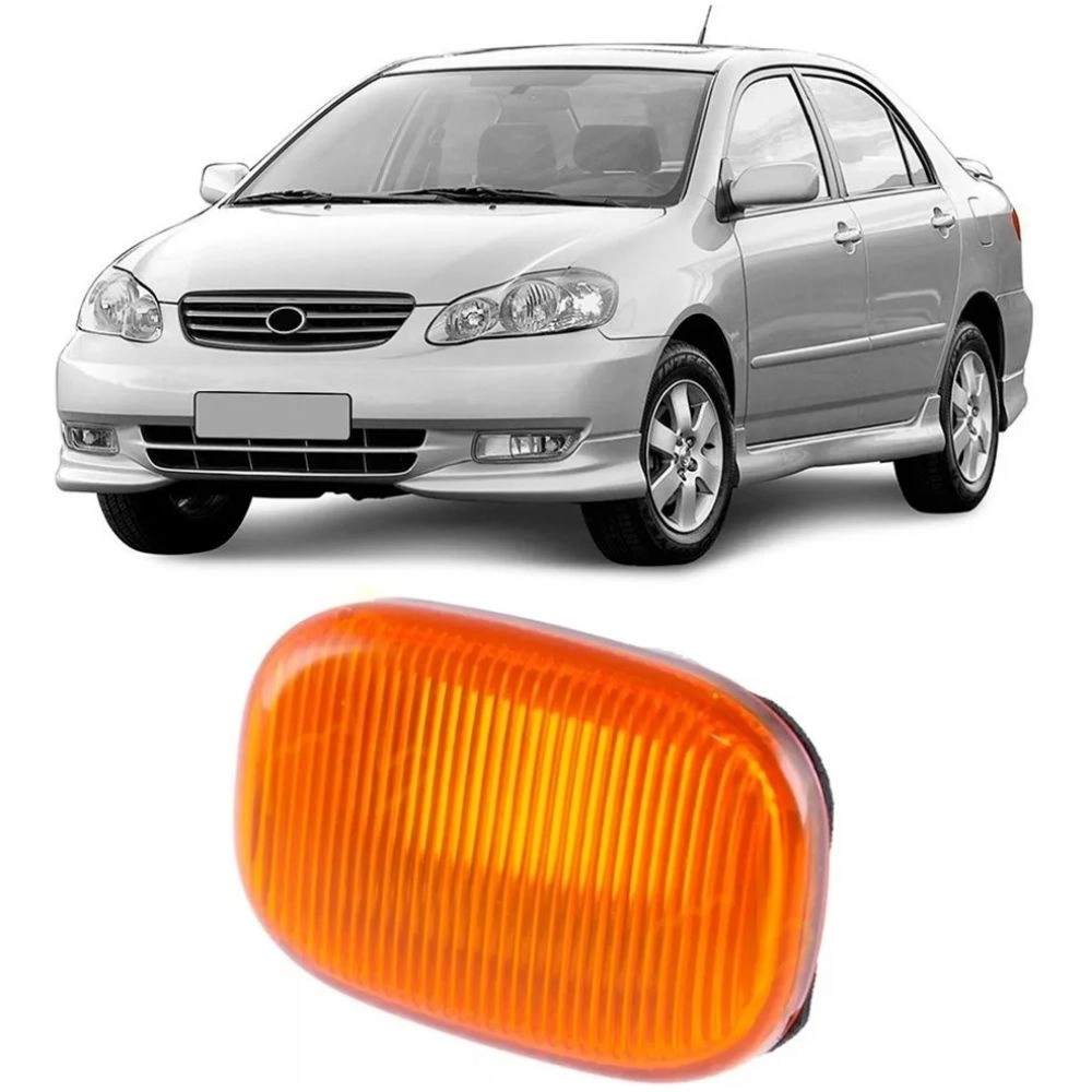 Lanterna Pisca de Para-lama DSC para Toyota Corolla 2003 a 2008 Cor Âmbar