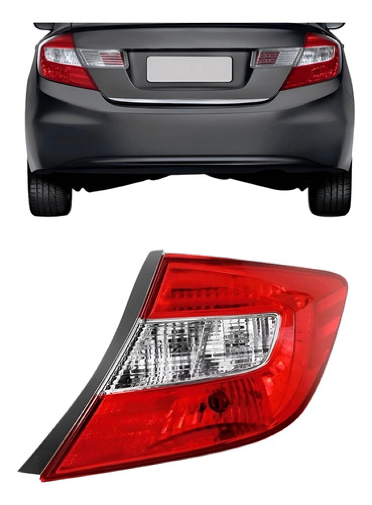 Lanterna Traseira Canto Lado Direito Honda Civic 2012 2013 2014 Modelo Original