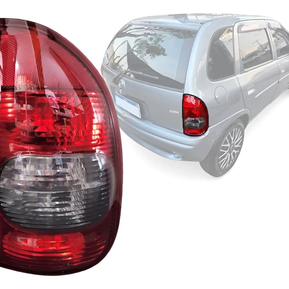 Lanterna Traseira HT para Chevrolet Corsa Hatch 2000 a 2002 Fumê Lado Direito