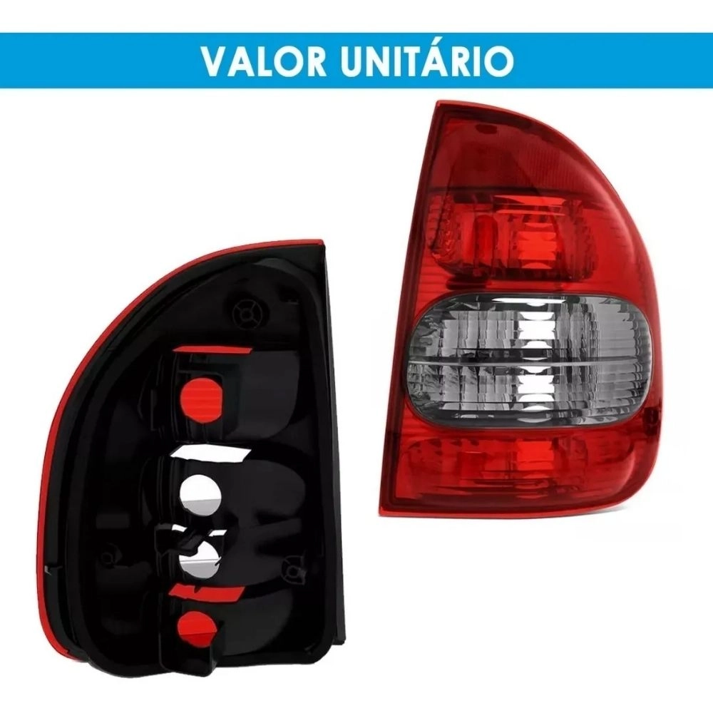 Lanterna Traseira HT para Chevrolet Corsa Sedan 2000 a 2006 Fumê Lado Direito