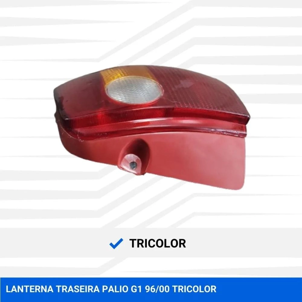 Lanterna Traseira HT para Fiat Palio 1996 a 2000 Tricolor Lado Esquerdo