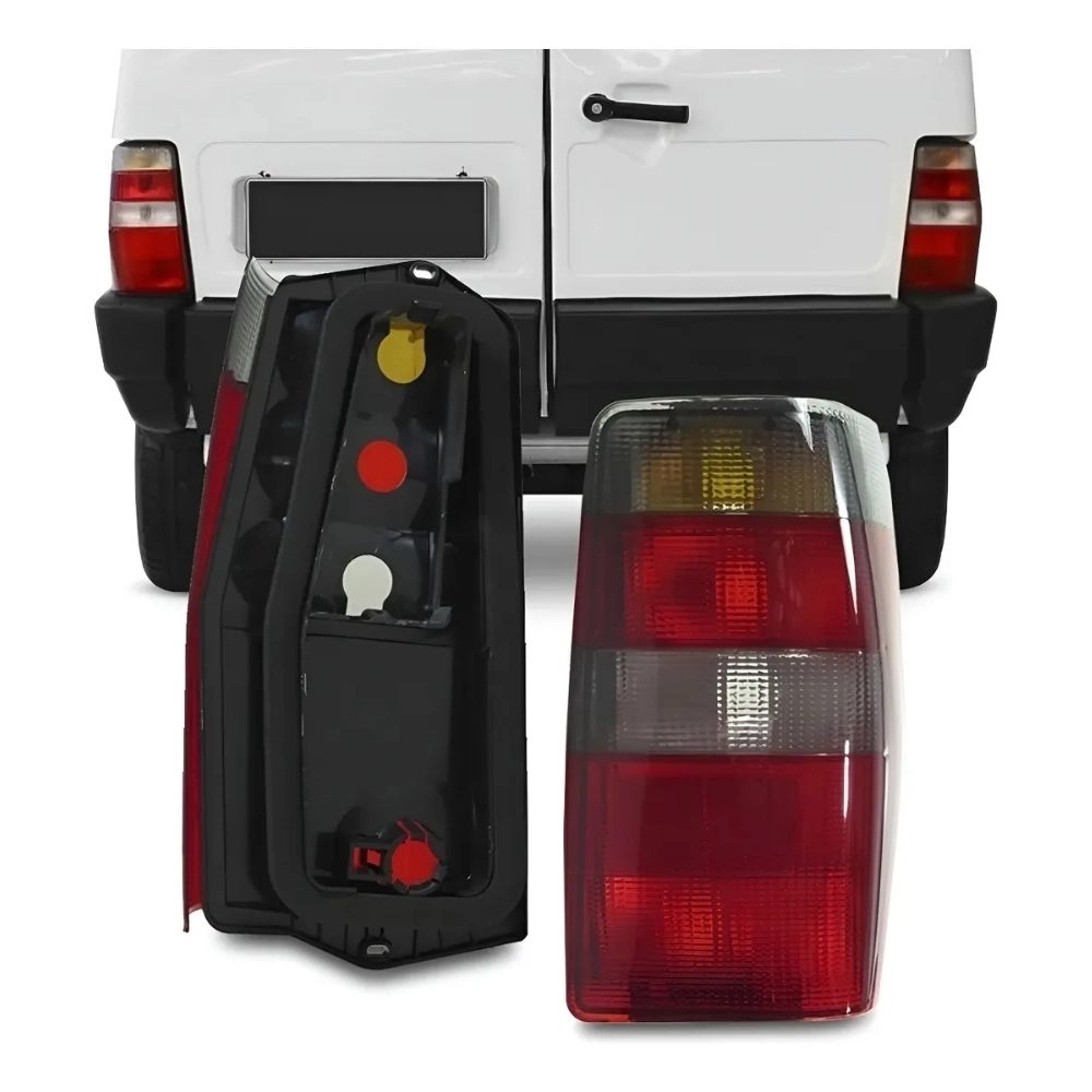 Lanterna Traseira Mikron para Fiat Fiorino 2004 em diante Fumê Lado Esquerdo