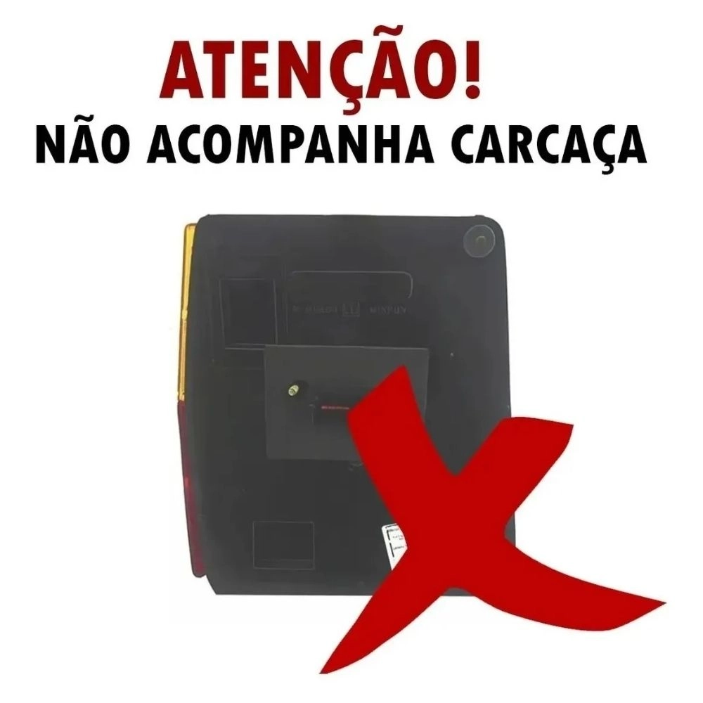 Lente da Lanterna Traseira Mikron para Fiat Uno 1985 em diante Cristal Lado Direito