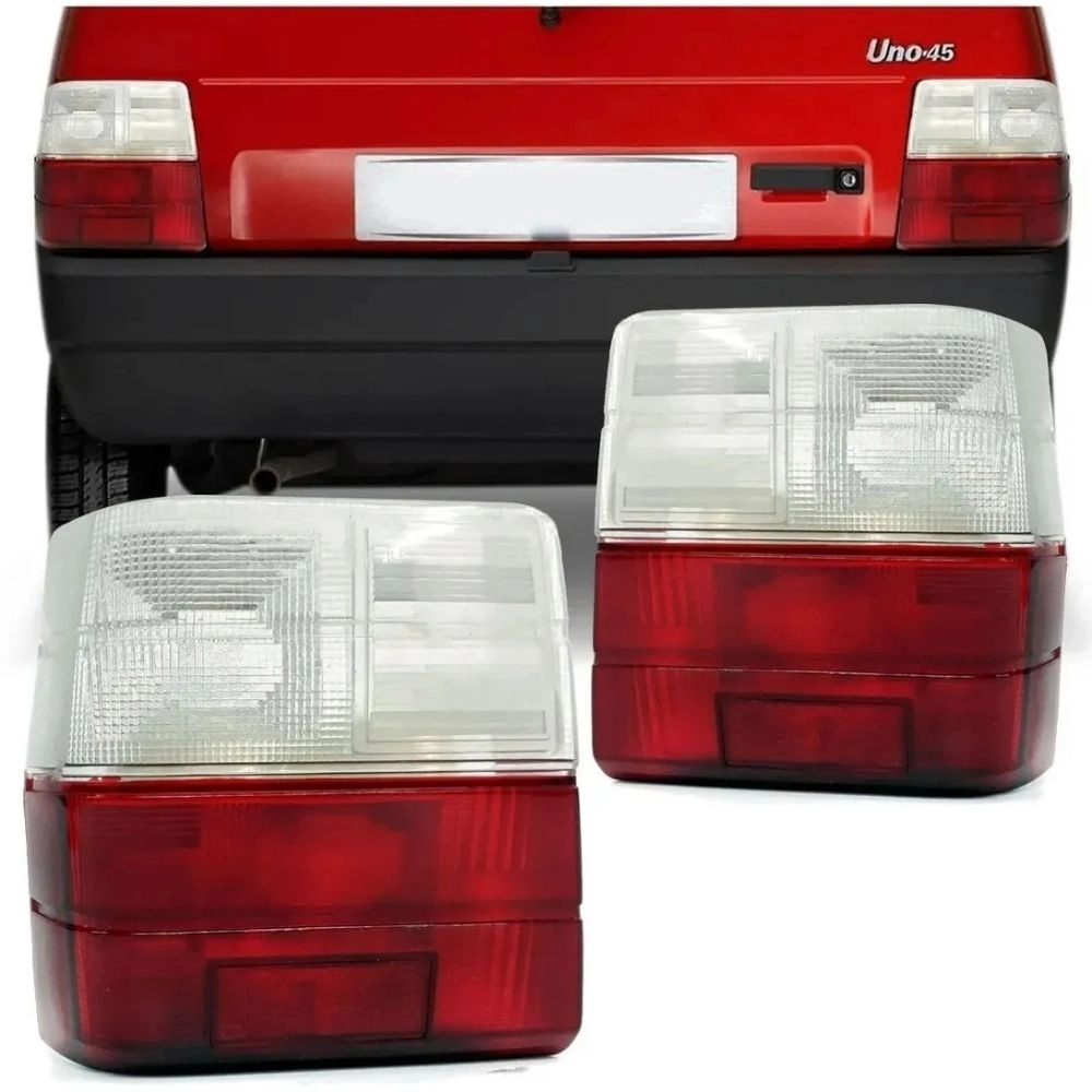 Lente da Lanterna Traseira Mikron para Fiat Uno 1985 em diante Cristal Lado Esquerdo