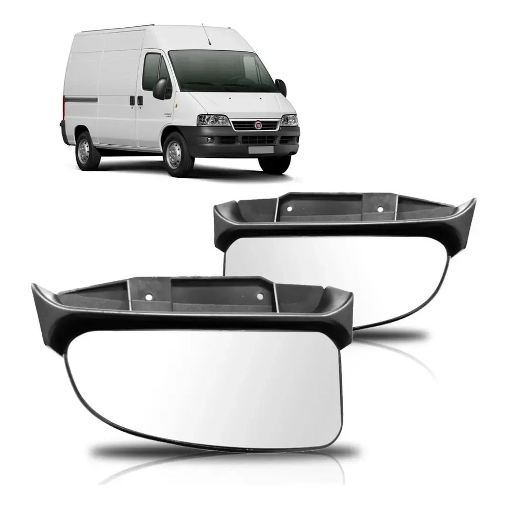 Par Lente Espelho Retrovisor Ducato 2003 A 2014 Inferior Modelo Original