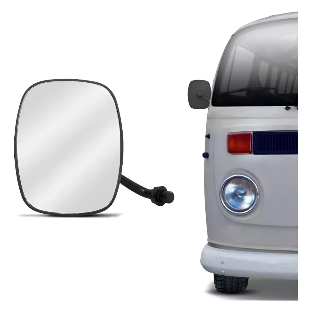 Retrovisor Externo Blawer para VW Kombi Clipper 1976 a 1996 Lado Esquerdo (Pé de Ferro)