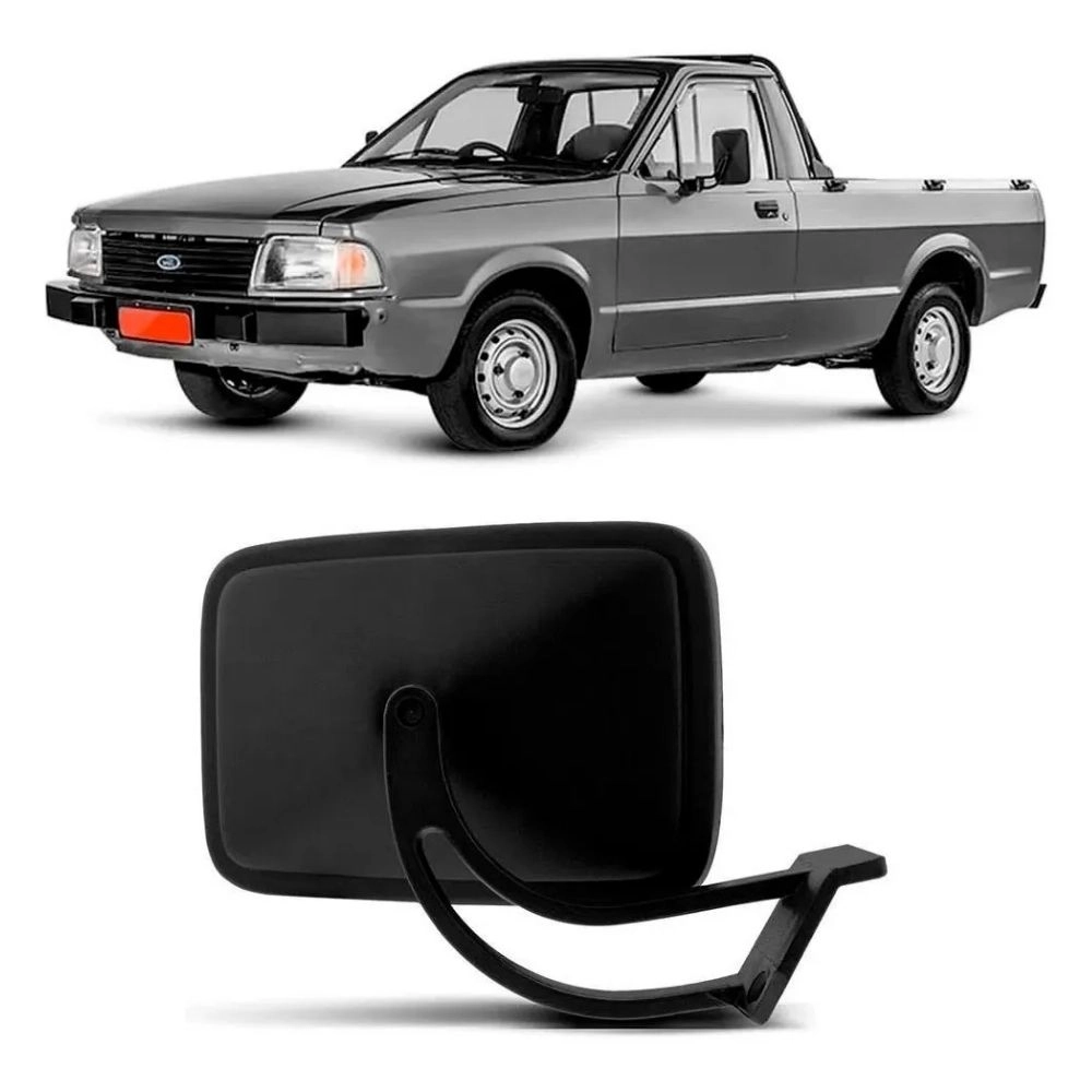 Retrovisor Externo Fixo Blawer para Ford Pampa 1984 em diante (Reversível LD/LE)